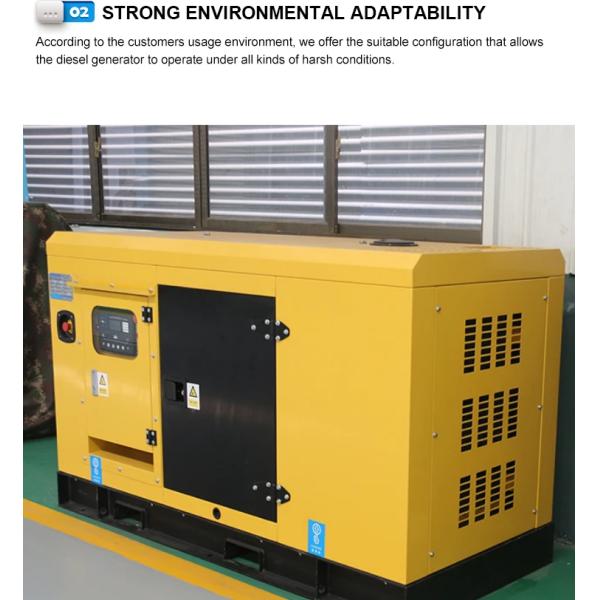20KW 50KW YANGDONG Diesel Generator Soundproof Diesel Genset , Multi Function Diesel Engine Generator