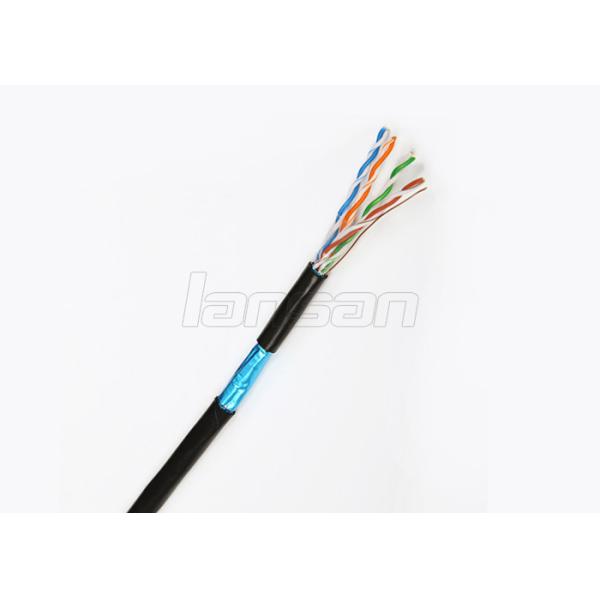 Quality Outdoor Bare Copper Network Cable , Cat5e FTP 4p Twisted Pair Cable 500m for sale