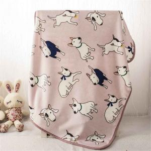 China 175gsm New Born baby Polar Fleece Throw Blanket Super Cozy Reversible Quilted on sale