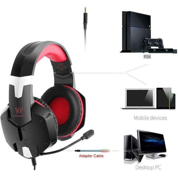 2.2kohm 117dB G1500 Computer Gaming Headset With LED Lights