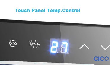 Residential Wine Refrigerator Stand Up Bottles Touch Panel Control
