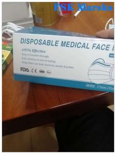 Buy cheap Disposable Protective Face Mask 3 Ply Medical Mask Non Woven Melt Blown Cloth product