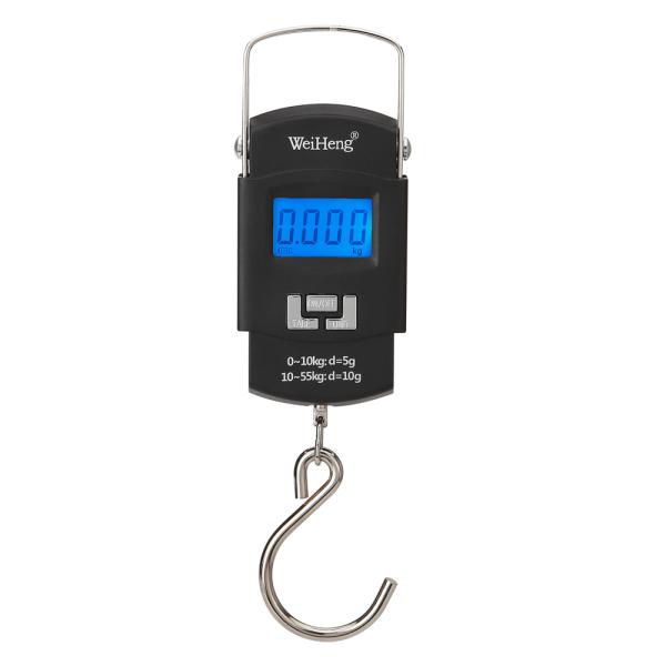 55kg USB Recharging Portable Luggage Scale with Big Hook Division 10G Units lb Portable and Accurate Weighing Solution