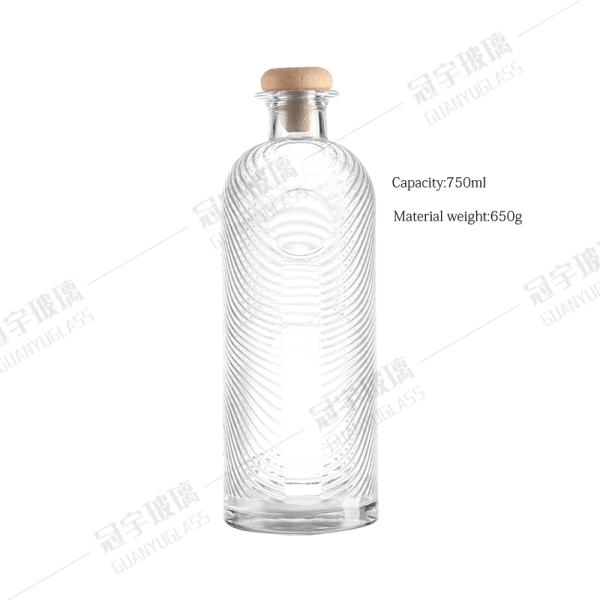 Customized Empty Glass Wine Bottles 500ml 750ml for Clients' Specific Requirements