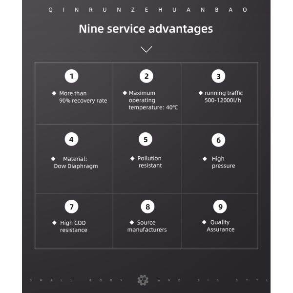 Water Filtration Decagonal Diaphragm For Landfill Leachate Treatment