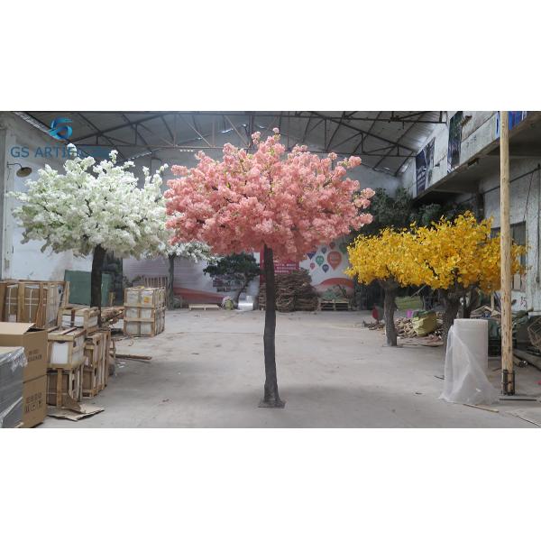 Anti - UV Artificial Cherry Peach Blossom Tree / Fake Cherry Tree
