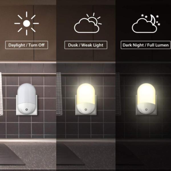 30LM motion activated night light plug in / 0.30w Automatic Sensor Night Lamp