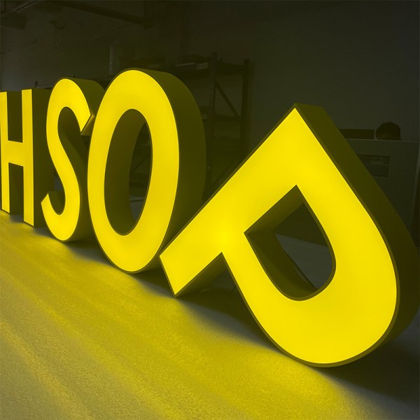 Custom Large 3D LED Acrylic Channel Letters for Retail Storefront & Event Display