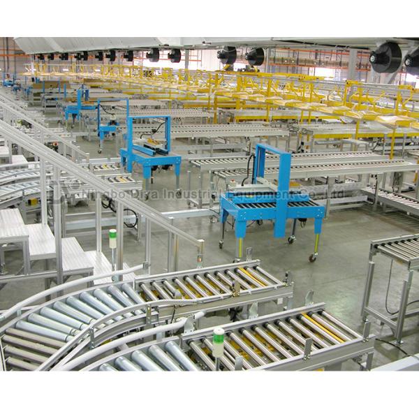Customized Roller Conveyor System For Assembly Line / Airport / Logistic Sorter