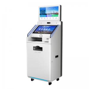 Buy cheap Official Management Building Self Service Kiosk Payment Terminal Metal Key Board Qr Code Scanner Printer Pos Location product