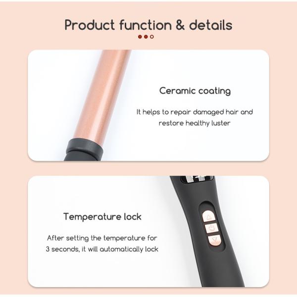 Custom Curling Irons And Hair Straighteners , Fast Heating Ceramic Curling Irons