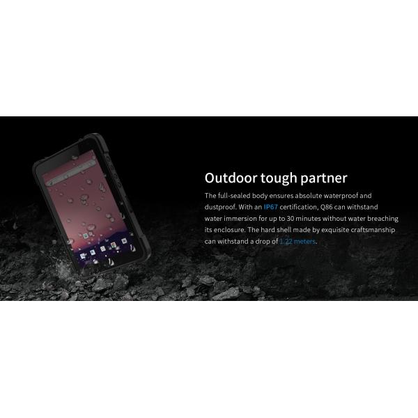 8-inch EM-Q86 Rugged Tablet PC Android 10 4GB Qualcomm 64GB Waterproof 1-Year Warrant