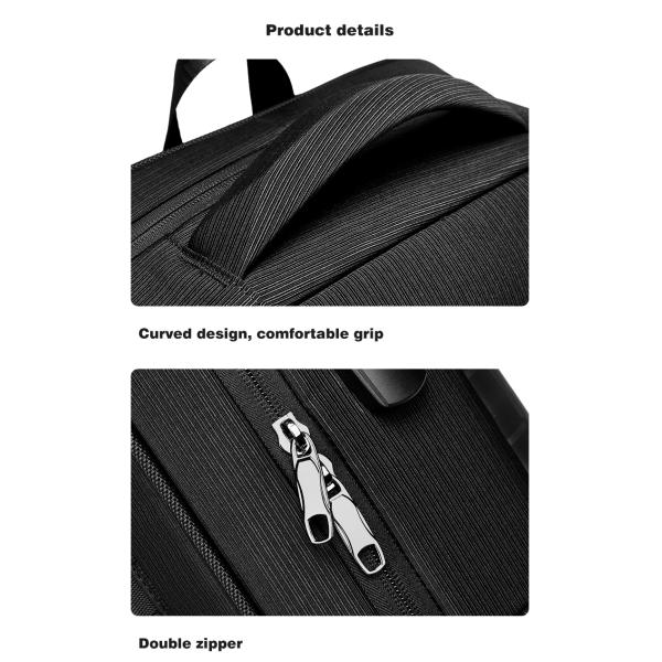 1680D Polyester Waterproof Business Backpack Large Space Eco Friendly
