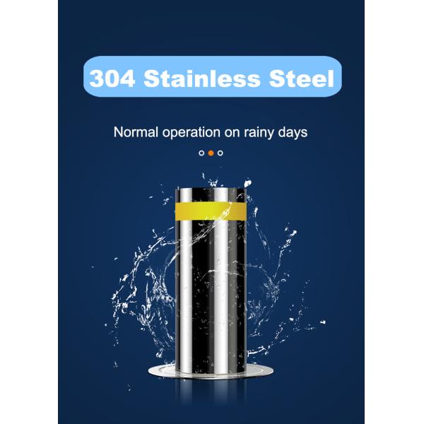 High Security Hydraulic Retractable Bollards LED Automatic Electronic Parking Bollards