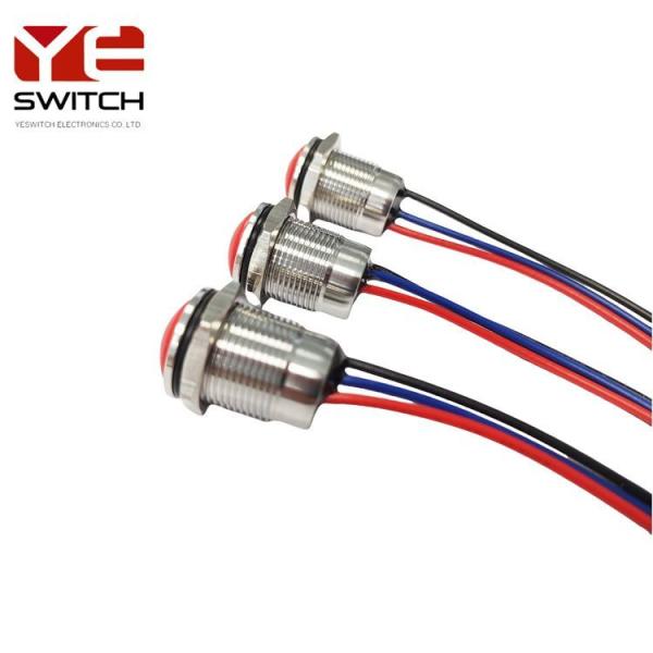 3A 250VAC 16mm Emergency Stop Button PA66 Illuminated Push Button Switch