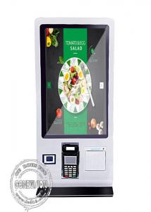 China 24 Restaurant Countertop Self Payment Kiosk With Printer QR Code Scanner on sale