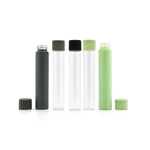 China Airtight Glass Pre Roll Tubes 22*115mm Borosilicate Child Proof Glass Joint Tube on sale