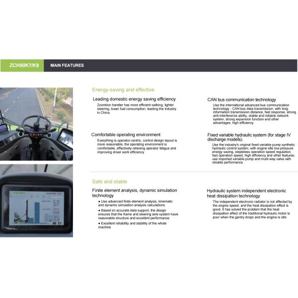 ZOOMLION Empty Container Handler ZCH90K7/ZCH90K8