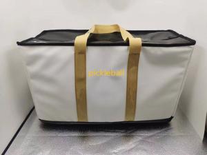 China Leather Padel Pickleball Racket Bag  Duffel Bag With Inner Ball Pocket on sale