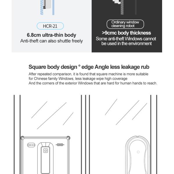 Custom Label Dual Ultrasonic Spray Glass Window Cleaner Robot for Smart Home Cleaning