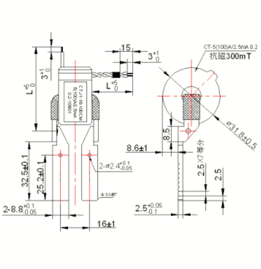 Long Busbar DC Resistance Mini Three Phase Transformer With Magnetic Shielding