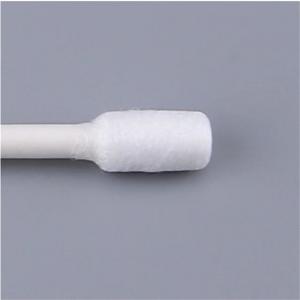 China Paper Flat Head Long Stem Cotton Swabs White Color 100 % Pure Cotton on sale