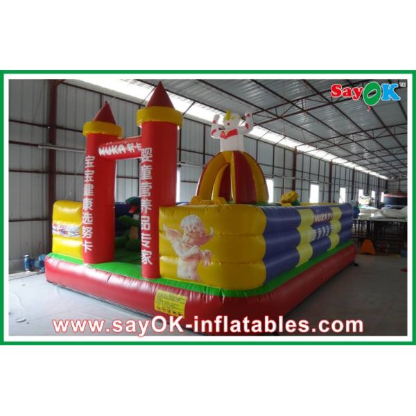 Oxford Cloth / PVC Outdoor Inflatable Bouncy Castle For Amusement Park