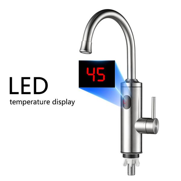 Wall Mounted Kitchen Instant Water Heater Tap With 304 Stainless Steel