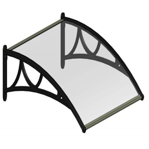 Drop Arm Transparent PC Windproof Awnings