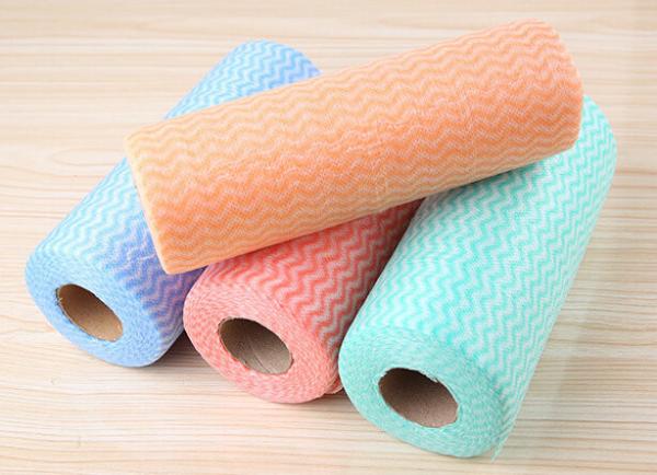 Quality Print Mesh Spunlace Nonwoven Multi Purpose Dry Wipes Lint Free Wash Duster Cloth for sale