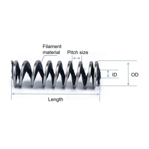 Flexible Internal Wound Spiral Rotating Cleaning Brush For Chains And Ropes