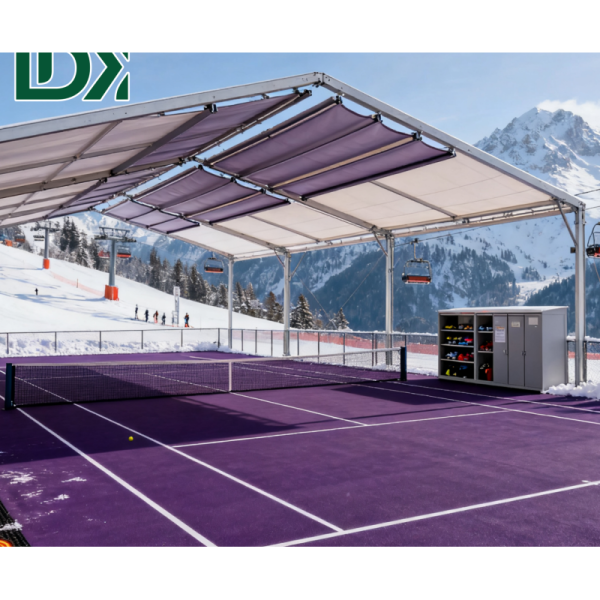 Premium Padel Court Tent Steel Frame Design