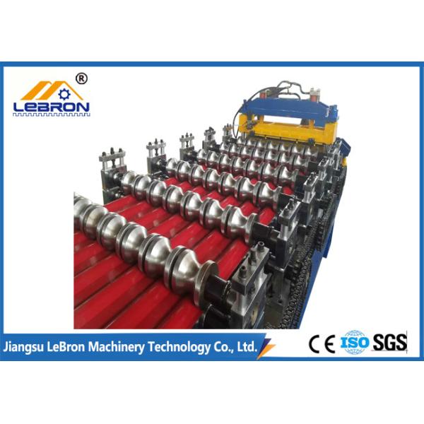 Stable Transmission Roof Tile Manufacturing Machine 8-12m/Min Forming Speed