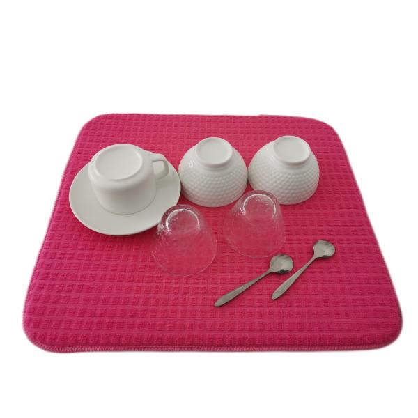 High Quality Custom Kitchen Counter Top Microfiber Dish Drying Drainer Boards Mat