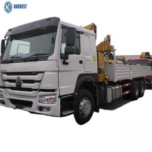China Sinotruk Howo 6x4 371hp 6.3 Ton Knuckle Boom Truck Mounted Crane on sale