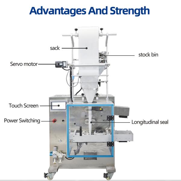 Screw Feeder Small Powder Pouch Filling Machine 30-40bag/Min