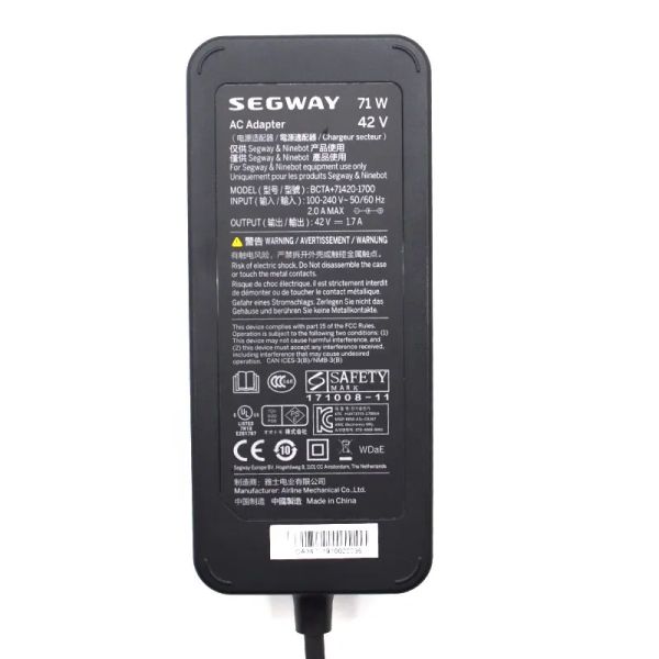 Original 42V 1.7A Electric Scooter Power Supply Ninebot ES Series Electric Scooter Parts