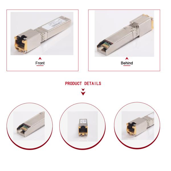 10/100/1000M SFP Copper RJ45 CAT5E CAT6 100m Gigabit 10GBASE-T Ethernet Transceiver Module