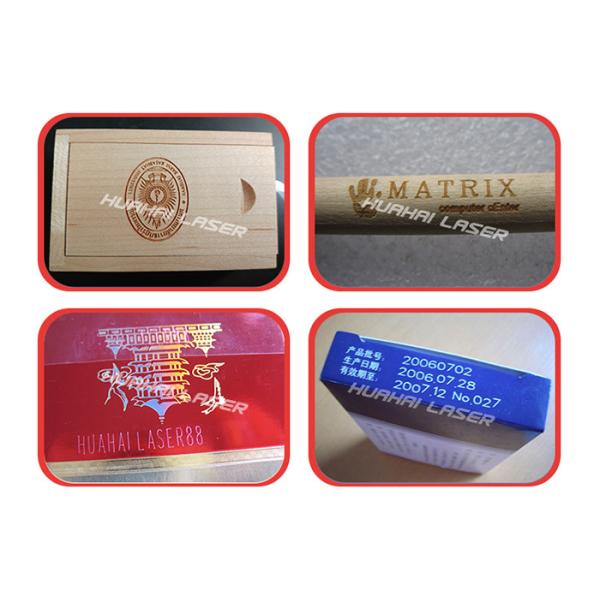 Highly Effective Fly Laser Marking Machine With Conveyor Belt For Metal / Non - Metal