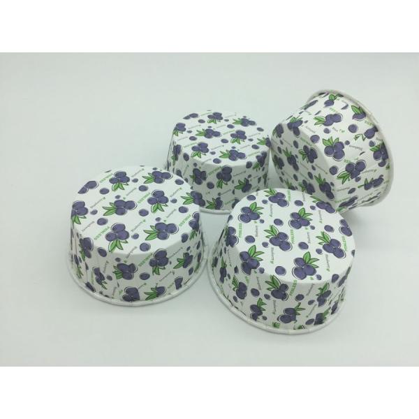 Grape Pattern PET Baking Cups Food Grade Paper Material 75-40mm Varous Size