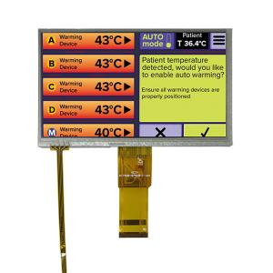 China 7 800x480 TN TFT Display Screen , 50 Pins RGB Industrial Touch Screen Panel on sale