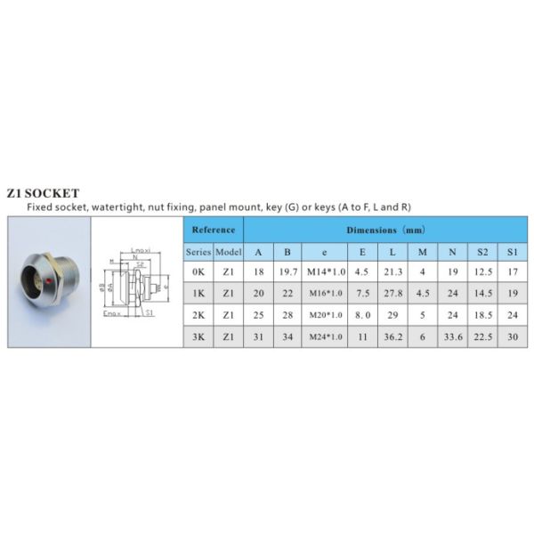 EGG 1K 308 IP68 Female Waterproof Circular Connectors 8 Pin