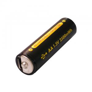 Buy cheap 1.5V / 2500mWh Lithium AAA Rechargeable Batteries 2000 Cycle 2H Fast Charging product