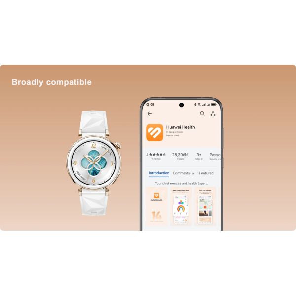 WATCH GT 5 Pro Smart Watch AMOLED Color Screen Sports Tracker Health Monitor Wristwatch up to 2-Week Battery Life