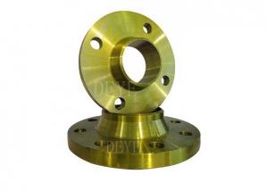 China DIN 2633 PN16 Forged Weld Neck Flange With Golden Color on sale
