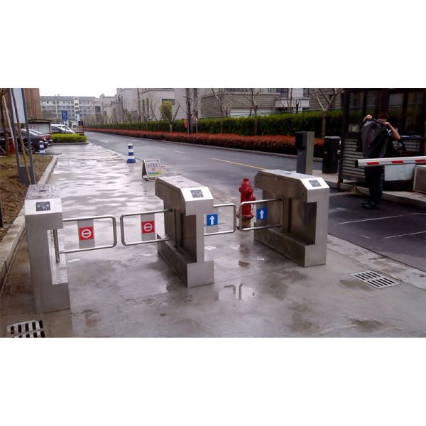 Bridge Type Swing Barrier Gate Turnstile IP54 Fast Access Control For Offices