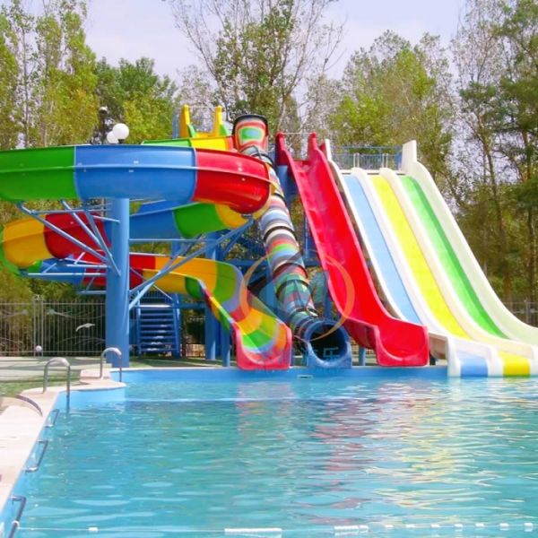 Related water park slide equipment