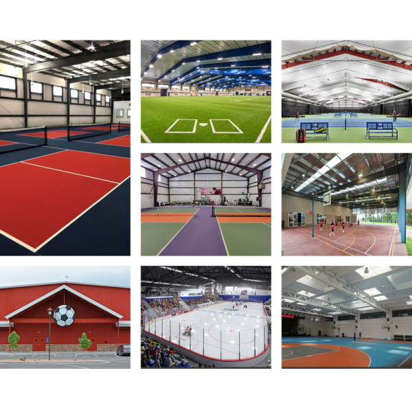 Prefabricated Steel Structure Stadium Building Custom Wind Seismic Resistant Rainproof