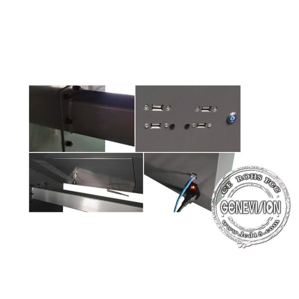 New Type 46''55''65'' Indoor Touch Screen Kiosk Adjustable View Multi Touch Table