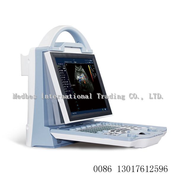 two probe holders Portable 2D Color doppler ltrasound Scanner human ultrasound machine